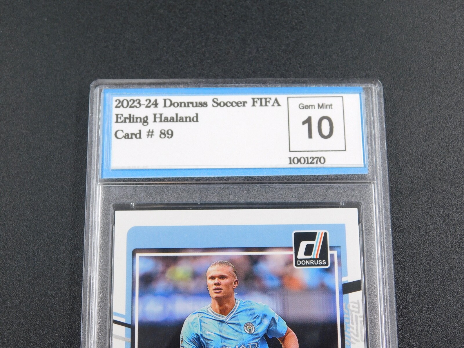 2023-24 Donruss Soccer FIFA Erling Haaland Card #89 GEM MINT 10 view 2