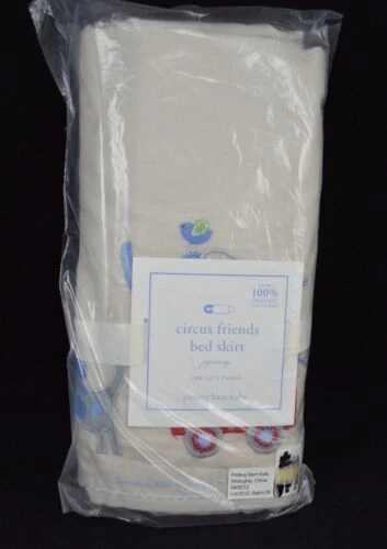 Algodão Orgânico Pottery Barn Kids Saias para Berço