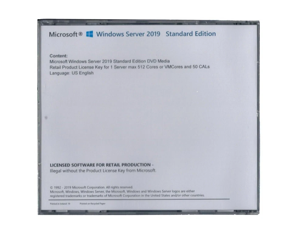 Windows Server 2019 Standard Edition with 50 CALs. Retail License, English. - Image 3 of 3