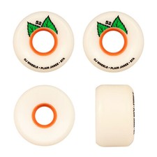 OJ III Skateboard Wheels 52mm Plain Jane Keyframe V2 87A White Soft Cruiser