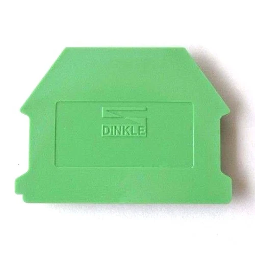 DIN Rail Terminal Block End Covers 50 Quantity Dinkle DK4NC-GN for DK4N-GN Green
