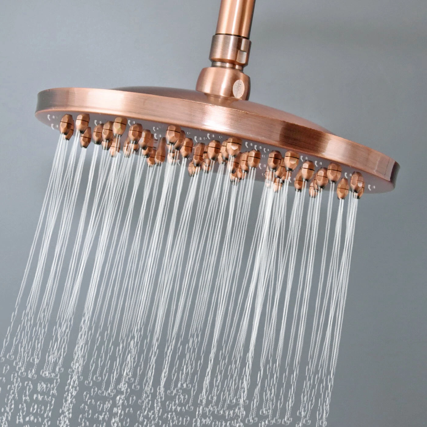 8 inch Round Antique Red Copper Bathroom Rainfall Rain Shower Head wsh261