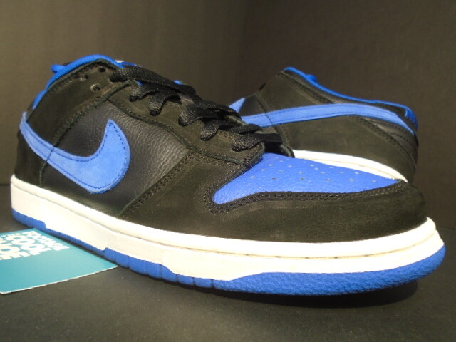 05 NIKE DUNK LOW PRO SB BLACK ROYAL BLUE WHITE JORDAN PACK J-PACK 304292-041 9.5 | eBay