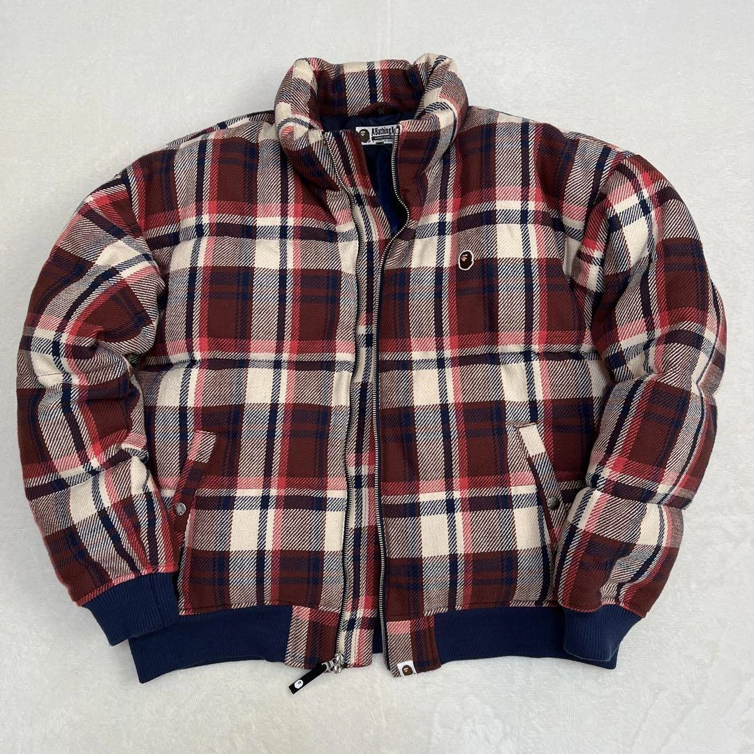 A BATHING APE (BAPE) Giacca uomo BAPE XL a quadri Love Gene usata in ottime condizioni rara scimmia