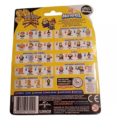 Mineez Minions Despicable ME Serie 1 - 3 Pack - Minion Made 2017