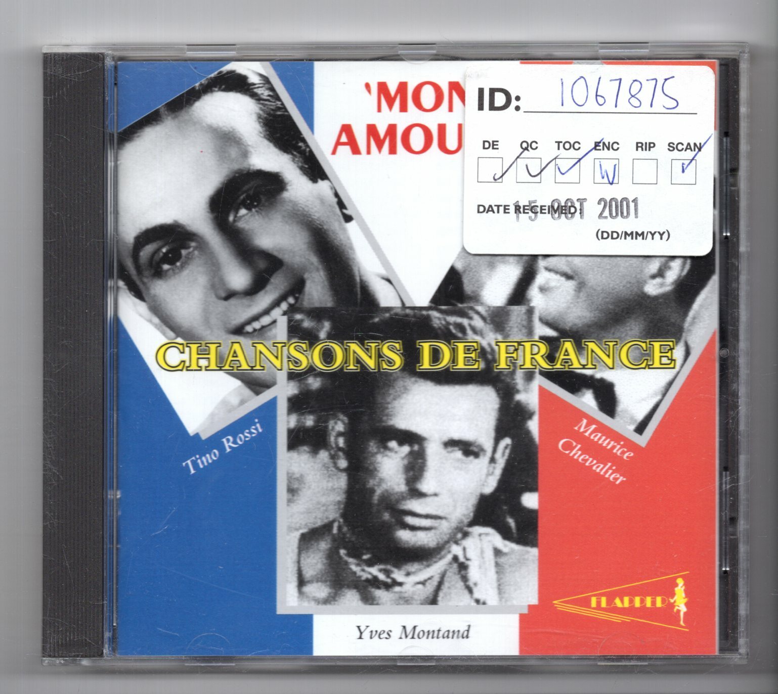 (JW331) Mon Amour, Chansons De France, 25 tracks various artists - 2001 CD