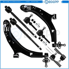 For 2002-2006 Nissan Sentra 8Pcs Front Lower Control Arms Tie Rods Sway Bars Kit