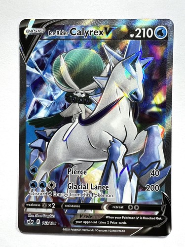 PSA 9 Ice Rider Calyrex V Full Art 164 2021 Pokemon Chilling Reign