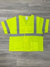 CASE QUANTITY 36 VESTS : ANSI CLASS 3 MESH HI VIS REFLECTIVE SAFETY VEST L/XL