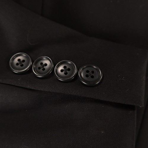 VTG Stafford Jacket 2XL 2XLT Black 100% Wool Worsted Twill Blazer Sport Coat 50L - Picture 4 of 19