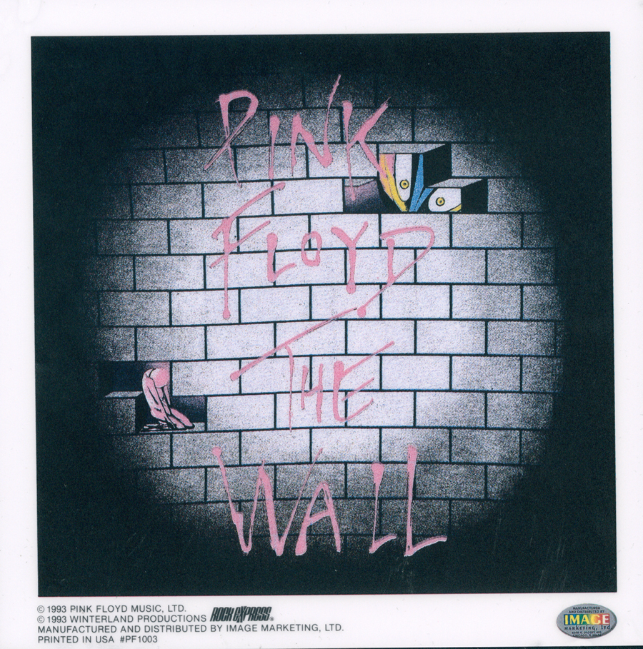 Pink Floyd Script Pink Floyd Wall Decal Classic Rock Art: Pink Floyd The Wall Art Script