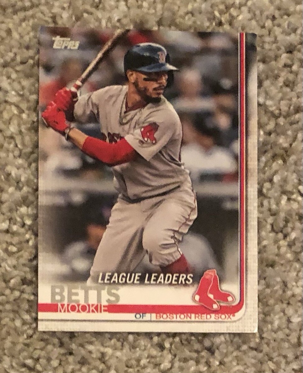 2019 Topps - League Leaders #312 Mookie Betts