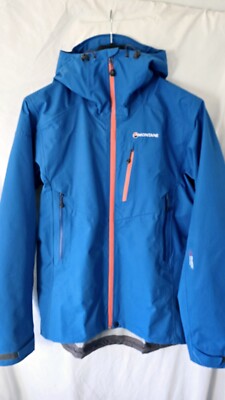 Montane Ajax Waterproof PTX Mountain Jacket, Blue, Small, UVP-300£, Neu mit Etikett