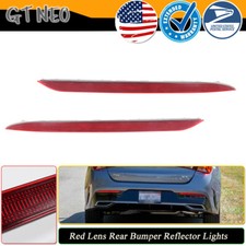2X Red Lens Rear Bumper Lamp Tail Reflectors For Kia K5 2021-2023 Without GT
