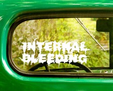 2 INTERNAL BLEEDING BAND DECAL Bogo Stickers For Car Truck Window Bumper
