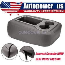Console Lid Armrest Cover For Chevy Silverado 1500 2500hd Wt 2007-2014 Dark Gray