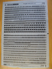 1 x Letraset Upp/Low/Num AVANT GARDE GOTHIC BOLD 24pt 7,4mm Bogen 2482 a(R)