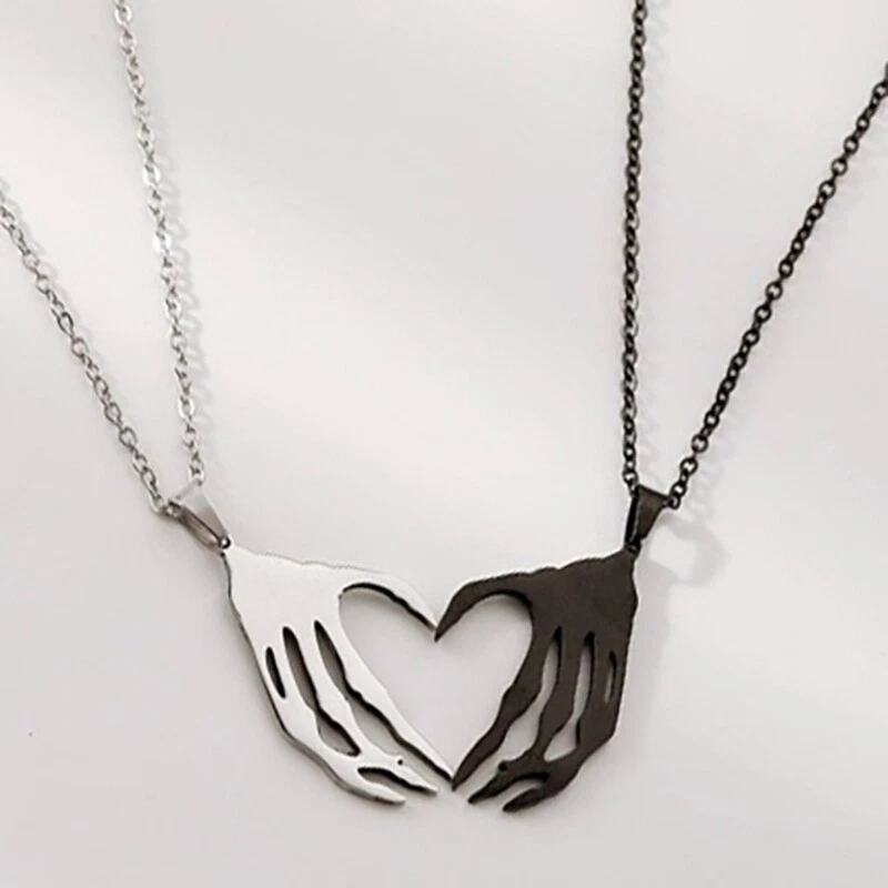 Matching skull necklaces deals