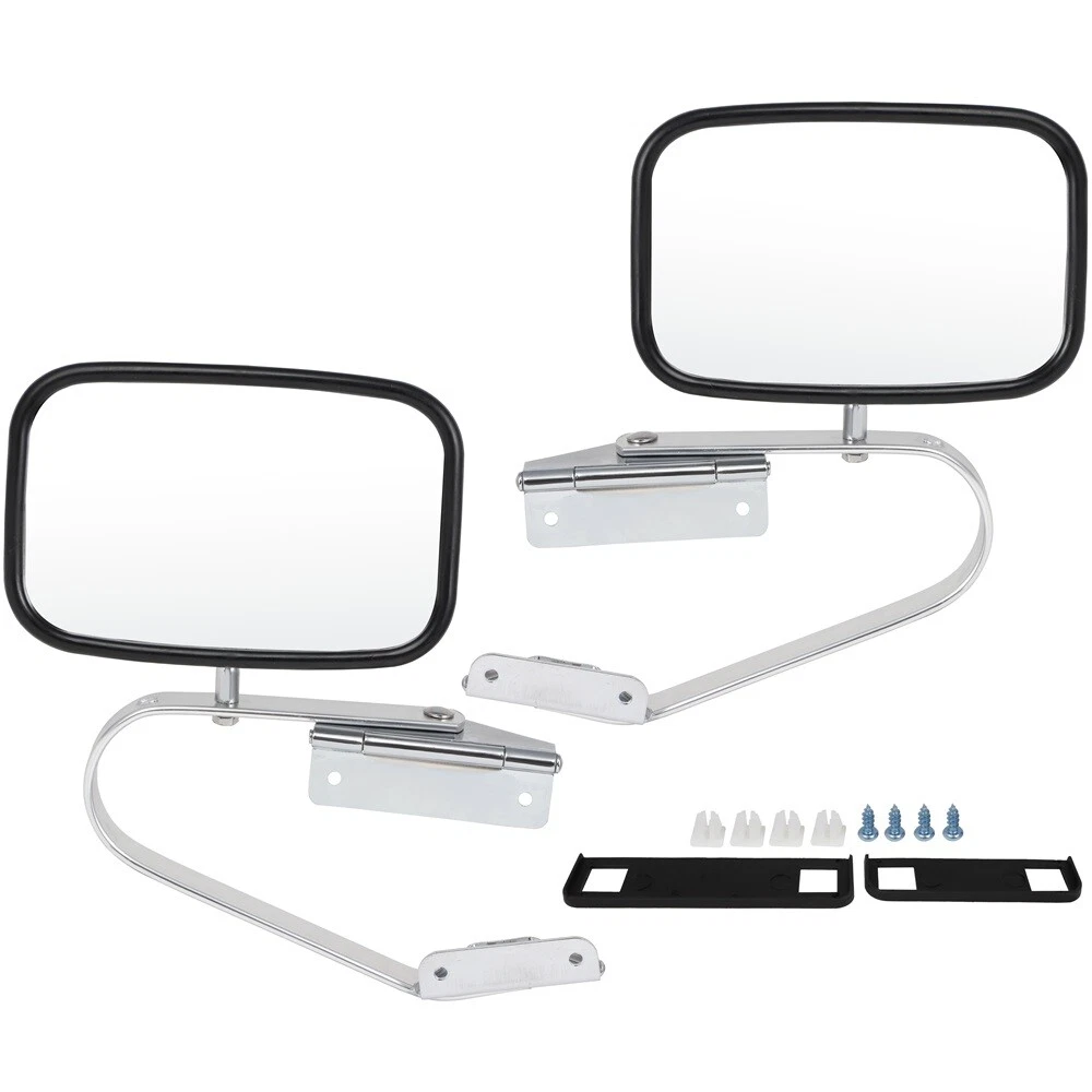 Chrome Side View Manual Mirrors for Ford F-Series Pickup Truck Pair Set
Opens in a new window or tab