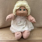Vintage Cabbage Patch Kids Girl Doll Blonde Straight Hair Green Eyes 71R/5098