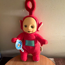 Playskool Teletubbies Po Red Plush Press Tummy Vintage 1998 MPN PA-282