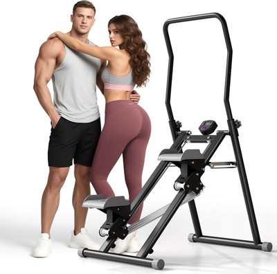 Adjustable Folding Vertical Climber Machine for Full-Body Home Workouts