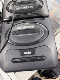 2 Console Bundle Sega Genesis Model 2 MK-1631 Tested Lot