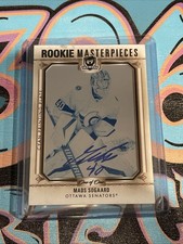 Mads Sogaard 1/1 Rookie Masterpieces 2022-23 UD The Cup Ottawa Senators (TQ1)