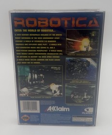 Robotica Sega Saturn CIB Reg Card Unused Broken Hinges Water Dmg