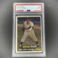Whitey Ford 1957 Topps 25 Psa 6