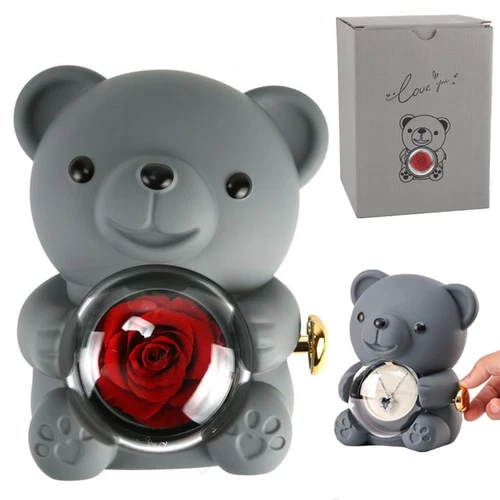 Orsetto Orso Orsacchiotto San Valentino idee regalo per Lei rosa SENZA collana