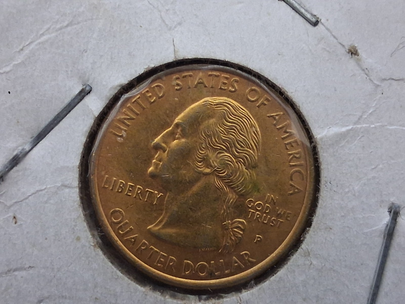 Gold plated 1999-D Washington Quarter - New Jersey