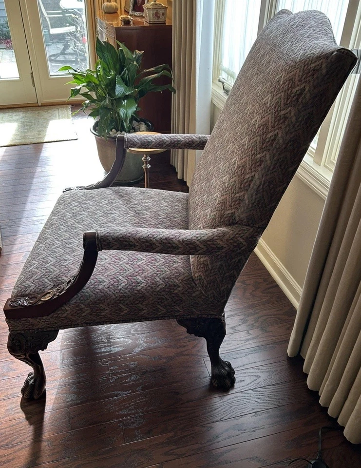 Silla georgiana caoba colección histórica Henredon Natchez Foto 2 de 4