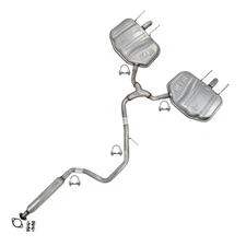 Stainless Steel Resonator Y-Pipe Pair of Mufflers Kit fits: 2011-2017 Regal 2.4L