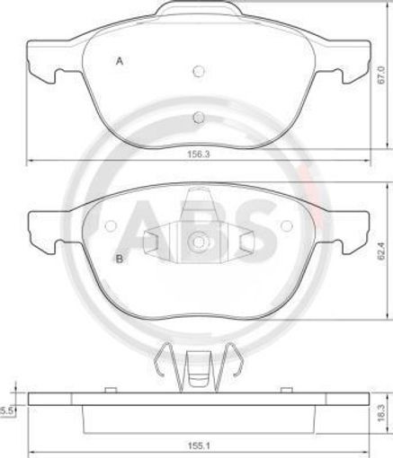 Fits A.B.S. 37422 Brake Pad Set, disc brake ⭐UK Stock⭐ - Image 9