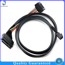 SFF-8643, SFF-8639 HD SAS Internal to U.2 with SATA Power for 2.5" NVMe SSD 1m