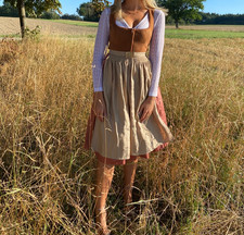 Dirndl Gr. 34, Marke: Melega Fashion, braun, hochwertig