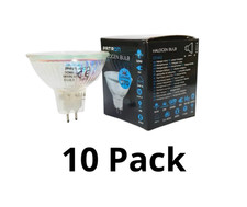 Patron GU5.3 Halogen Bulbs - 10 Pack – 50W MR16 12V 370 Lumens 2 Pin - 2000H
