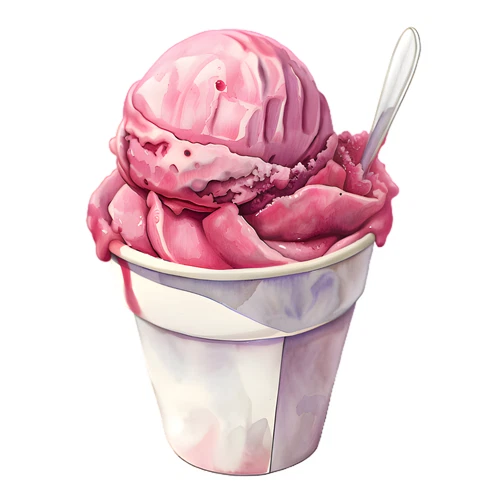 Ice Cream Self Adhesive Vinyl Sticker