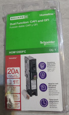Hom120DFC 20A Square D Homeline By Schneider Dual Function CAFI AND GFI