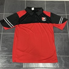 National Aviation Academy Uniform shirt Red and Black Men  s L Airplane