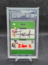 2023 Wild Card Matte Frank Gore Sr/Jr Dual Auto 7/10 TAG 10 POP 5 GEM MINT