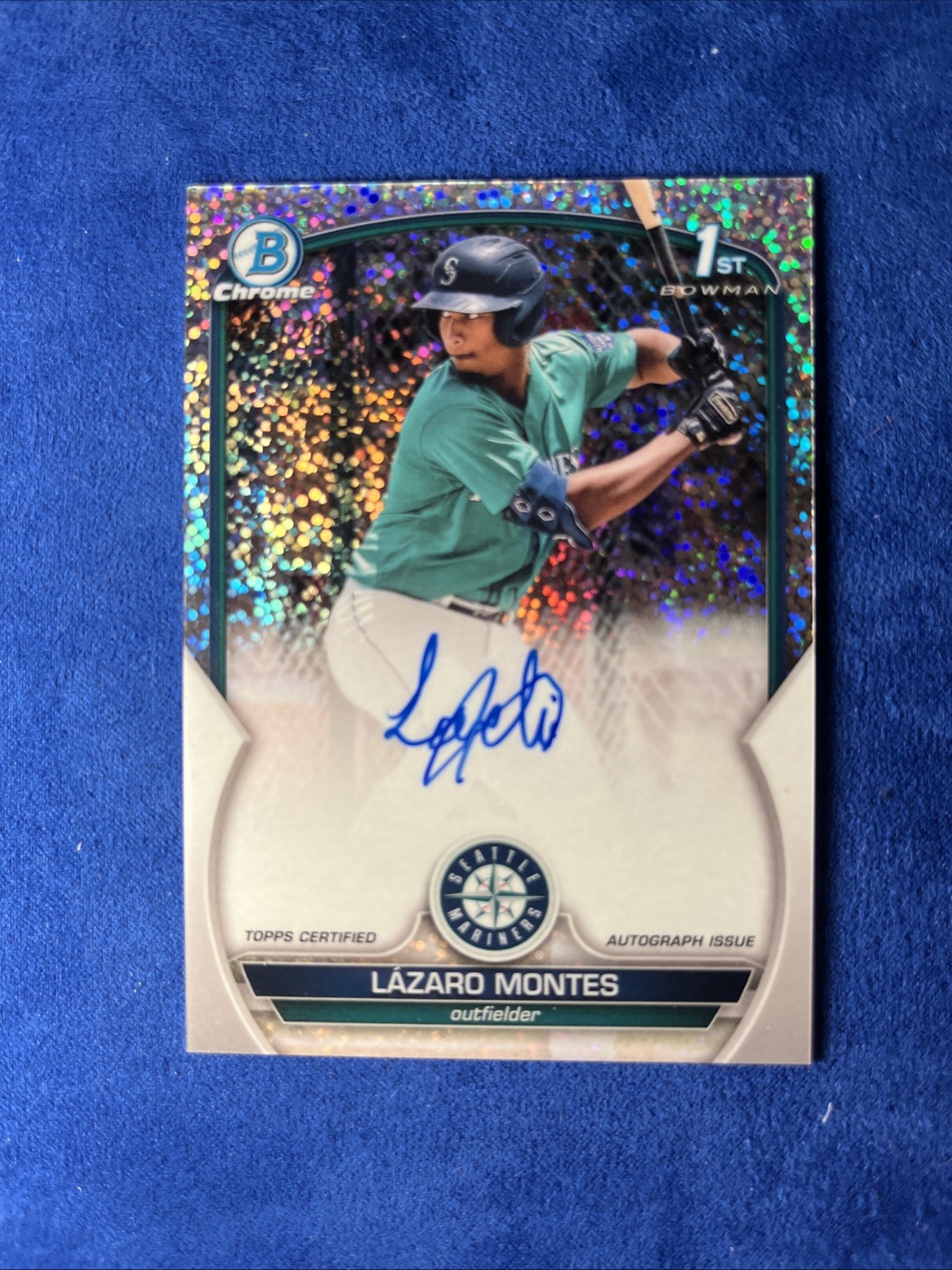 2023 Bowman - Chrome Prospects Lazaro Montes #BCP-58 Speckle Refractor /299 (RC)