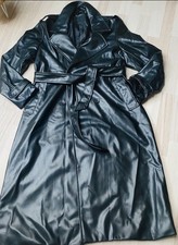 Damen Mantel /Lederimitat von Amisu , Farbe schwarz