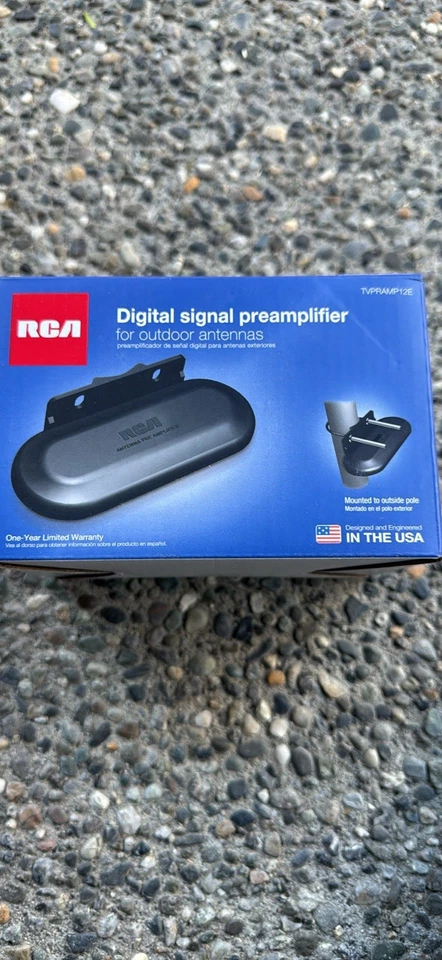 New RCA TVPRAMP12E Digital Signal Preamplifier for UHF/VHF Outdoor TV Antennas - Image 4 of 4
