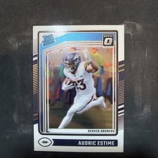 2024 Panini Donruss Optic - Rated Rookie Audric Estime #206 Holo Prizm (RC)