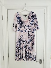 Donna Ricco Women's fit and flare, cowl neck, lovely summer dress size 14