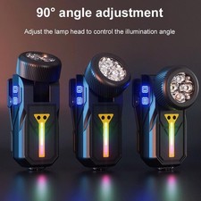 Outdoor Lamp, Multi Functional Induction Headlight Flashlight LED E4M8