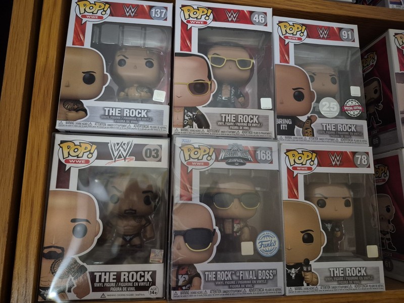 WWE Funko Pop lot Of 6 The Rock
