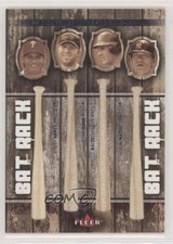 2005 Fleer Classic Clippings Bat Rack Bobby Abreu Adam Dunn Rocco Baldelli 0n8